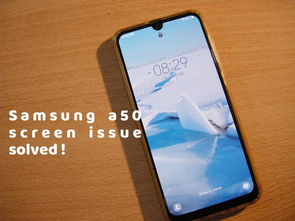 samsung a50 lock screen flickering bug fixed